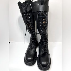 L’intervalle black combat boots—BRAND NEW!